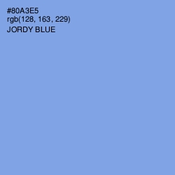 #80A3E5 - Jordy Blue Color Image